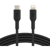 Belkin USB 2.0 Type C Lightning Töltő/adatkábel Fekete 1m CAA003BT1MBK