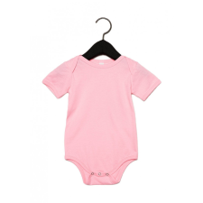 Bella+Canvas Bébi rövid ujjú kezeslábas Bella Canvas Baby Jersey Short Sleeve One Piece 3-6, Rózsaszín kombidressz, body