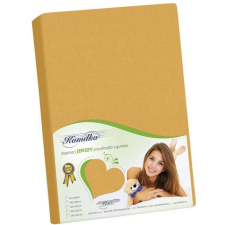 Bellatex 009 J7 Jersey lepedő, 180×200, mustársárga (7962) lakástextília