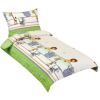 Bellatex 80/035 krepp gyerek ágyneműhuzat, szafari, zöld, 140×200 + 70×90 cm (12954)