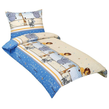 Bellatex 80/036 krepp gyerek ágyneműhuzat, szafari, kék, 140×200 + 70×90 cm lakástextília