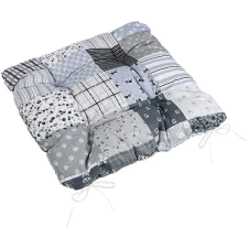 Bellatex Adéla 41/241 steppelt 40 × 40 cm, patchwork szürke lakástextília