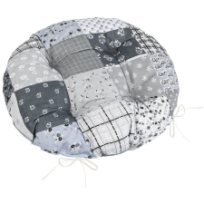 Bellatex Adéla Sedák 62/241 kulatý prošívaný prům. 40 cm patchwork šedý lakástextília