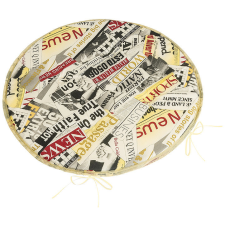 Bellatex Adéla Sedák 79/228 kulatý hladký prům. 40 cm barevné noviny lakástextília