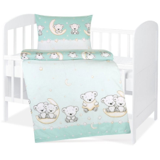 Bellatex Agáta 90/077 gyerek ágyneműhuzat, mackós, mentazöld, 90×135, 45×60 (12438) lakástextília