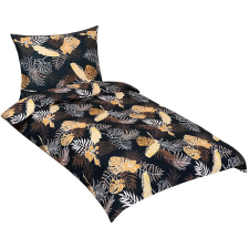 Bellatex ágynemű, pamut 90/881 monstera, sötétszürke, 140 × 200, 70 × 90 cm lakástextília