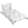 Bellatex ágyneműhuzat, kék virágok, 140 × 220, 70 × 90 (10356)