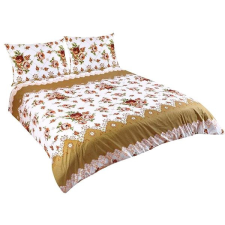 Bellatex Bavlna na dvoudeku - 1x 200 × 220, 2ks 70 × 90 cm - hnědá růže lakástextília