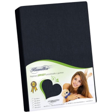 Bellatex J4 Jersey lepedő, 120×200 cm, fekete lakástextília