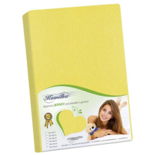 Bellatex Jersey lepedő, 160×200 cm, sárga (541) lakástextília