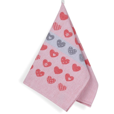 Bellatex konyharuha, 50 × 70, 171C, szívek, piros lakástextília