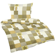 Bellatex Krepové - 140 × 200, 70 × 90 cm - patchwork hnědý lakástextília
