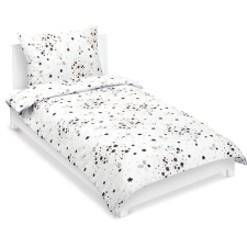 Bellatex krepp, 80/305, barna virág, 140 × 220, 70 × 90 cm lakástextília