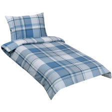 Bellatex krepp, 80/545, kék kockás, 140 × 200 cm, 70 × 90 cm lakástextília