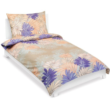 Bellatex pamut, 90/729, lila levelek, 140 × 200 cm, 70 × 90 cm lakástextília