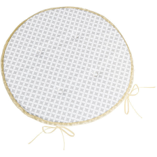 Bellatex Sedák ADÉLA 7905 kulatý hladký průměr 40 cm kosočtverce šedobílé lakástextília