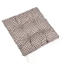 Bellatex Ülőpárna BERTA 41/608 steppelt 40 × 40 cm, barna kockás lakástextília