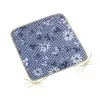 Bellatex Ülőpárna DITA 34/410 - sima, 40 × 40, kék kocka virággal