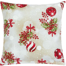Bellatex Vánoce polštářek 45 × 45 cm 55 / 123 vánoční koule a cesmína lakástextília