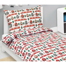 Bellatex Vonatok karácsonyi pamut ágyneműhuzat, 140 x 200 cm, 70 x 90 cm lakástextília