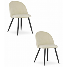  BELLO szék - bézs bársony / 2 db fekete láb bútor