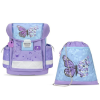 BELMIL Classy Iskolatáska + tornazsák, Purple Blue Butterfly/Pillangós