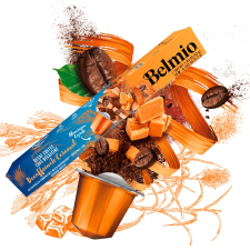 BELMIO kávékapszula koffeinmentes caramel nespresso kompatibilis 10 db kávé