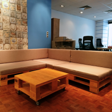  Beltéri Raklap Párna Világosbarna lakástextília