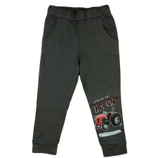  Belül bolyhos fiú szabadidő nadrág traktoros mintával gyerek nadrág