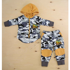  Belül bolyhos fiú szabadidő szett traktoros mintával babaruha szett