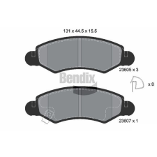 BENDIX Braking fékbetétkészlet, tárcsafék BENDIX Braking BPD1169 autóalkatrész