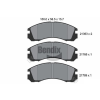 BENDIX Braking fékbetétkészlet, tárcsafék BENDIX Braking BPD1195