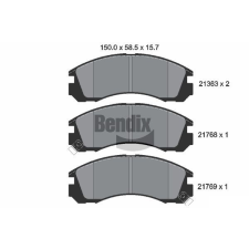 BENDIX Braking fékbetétkészlet, tárcsafék BENDIX Braking BPD1195 autóalkatrész