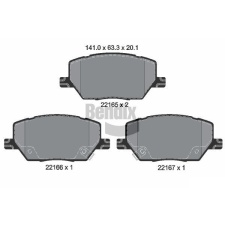 BENDIX Braking fékbetétkészlet, tárcsafék BENDIX Braking BPD1196 autóalkatrész