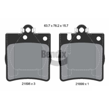 BENDIX Braking fékbetétkészlet, tárcsafék BENDIX Braking BPD1253 autóalkatrész