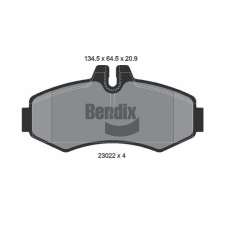 BENDIX Braking fékbetétkészlet, tárcsafék BENDIX Braking BPD1257 autóalkatrész