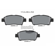 BENDIX Braking fékbetétkészlet, tárcsafék BENDIX Braking BPD1312 autóalkatrész
