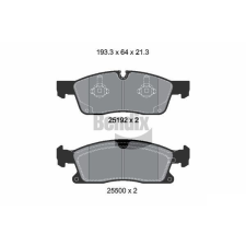 BENDIX Braking fékbetétkészlet, tárcsafék BENDIX Braking BPD1378 autóalkatrész