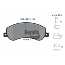 BENDIX Braking fékbetétkészlet, tárcsafék BENDIX Braking BPD1530 autóalkatrész