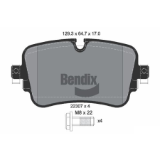 BENDIX Braking fékbetétkészlet, tárcsafék BENDIX Braking BPD1562 autóalkatrész