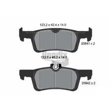 BENDIX Braking fékbetétkészlet, tárcsafék BENDIX Braking BPD1596 autóalkatrész