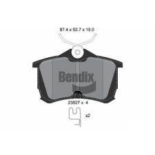 BENDIX Braking fékbetétkészlet, tárcsafék BENDIX Braking BPD2003 autóalkatrész