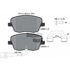 BENDIX Braking fékbetétkészlet, tárcsafék BENDIX Braking BPD2014 autóalkatrész