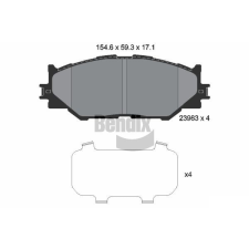 BENDIX Braking fékbetétkészlet, tárcsafék BENDIX Braking BPD2073 autóalkatrész
