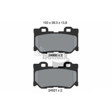 BENDIX Braking fékbetétkészlet, tárcsafék BENDIX Braking BPD2214 autóalkatrész