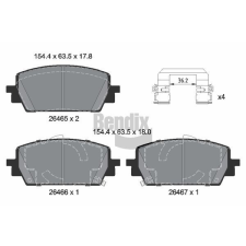 BENDIX Braking fékbetétkészlet, tárcsafék BENDIX Braking BPD2385 autóalkatrész