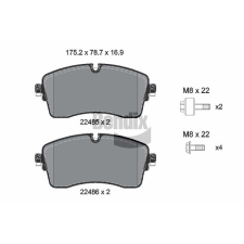 BENDIX Braking fékbetétkészlet, tárcsafék BENDIX Braking BPD2472 autóalkatrész