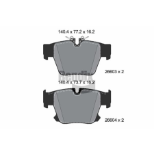 BENDIX Braking fékbetétkészlet, tárcsafék BENDIX Braking BPD2560 autóalkatrész