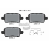 BENDIX Braking fékbetétkészlet, tárcsafék BENDIX Braking BPD2598