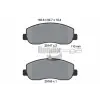 BENDIX Braking fékbetétkészlet, tárcsafék BPD1037